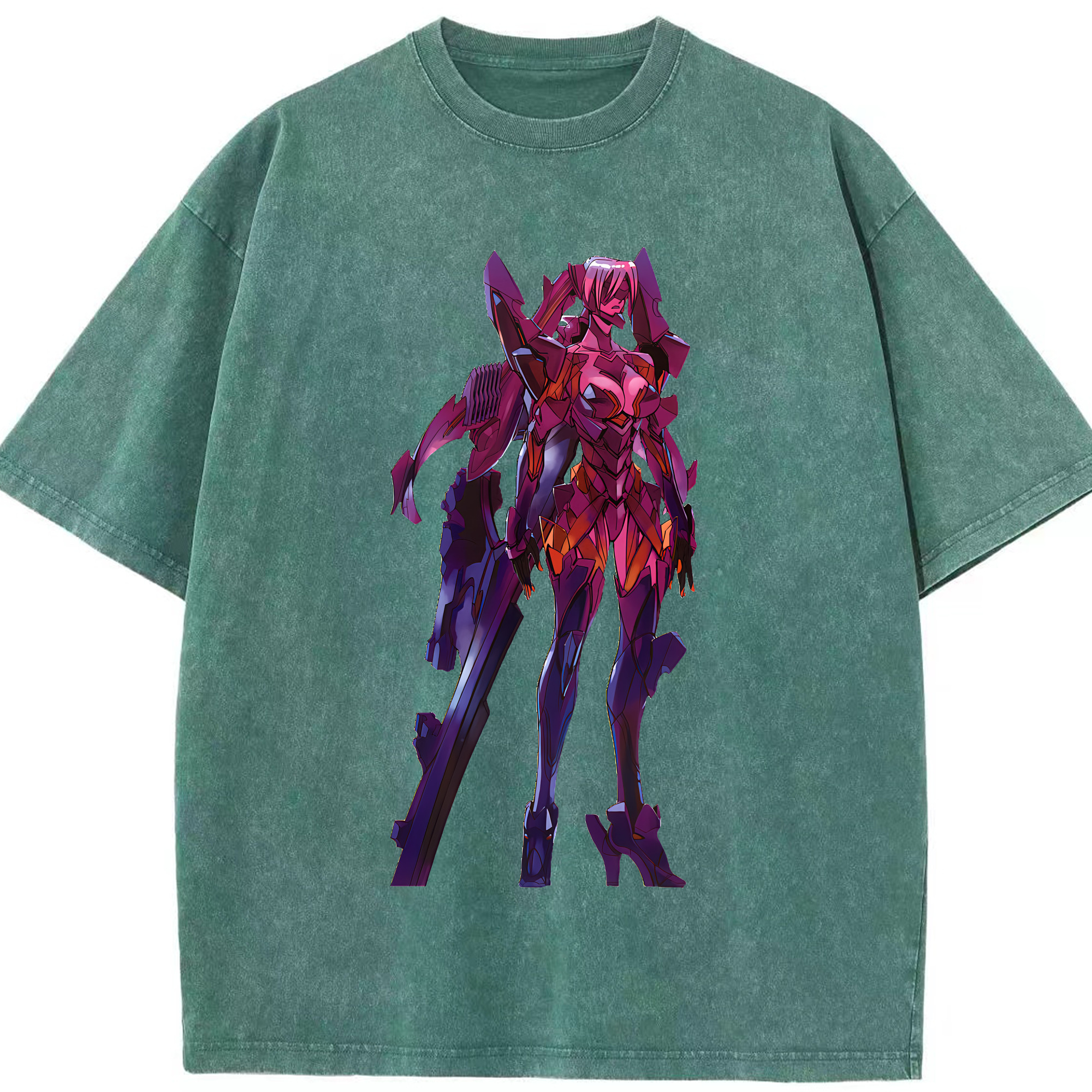 （画像用） EVA 新世紀エヴァンゲリオン 綿100% ヴィンテージ風 半袖Tシャツ（フロントプリント）